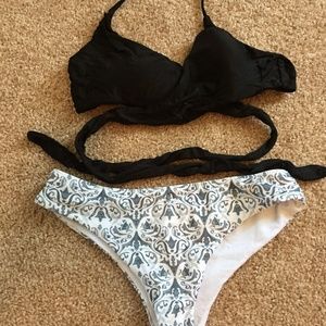 wrap around tie bikini